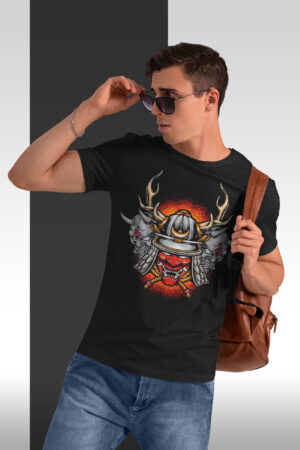 Buy Devil Multi faces Printed T- Shirt
